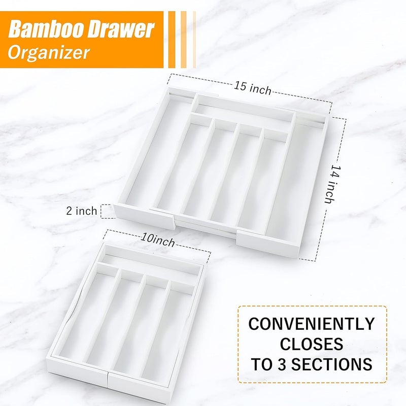 Bellsal Kitchen Silverware Drawer Organizer and Storage Utensilios De Cocina Modernos Soporte Para Cucharas Trastes De Cocina Organizadores Platos Para Gabinetes Cajones Decoracin Organizador Para Utensilios - Image 3