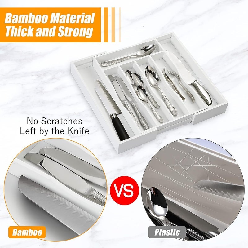 Bellsal Kitchen Silverware Drawer Organizer and Storage Utensilios De Cocina Modernos Soporte Para Cucharas Trastes De Cocina Organizadores Platos Para Gabinetes Cajones Decoracin Organizador Para Utensilios - Image 5