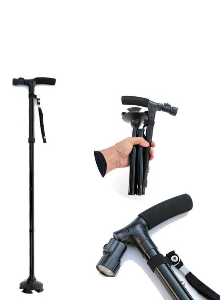 Vision Foldable Walking Stick With Led Light - Image 4
