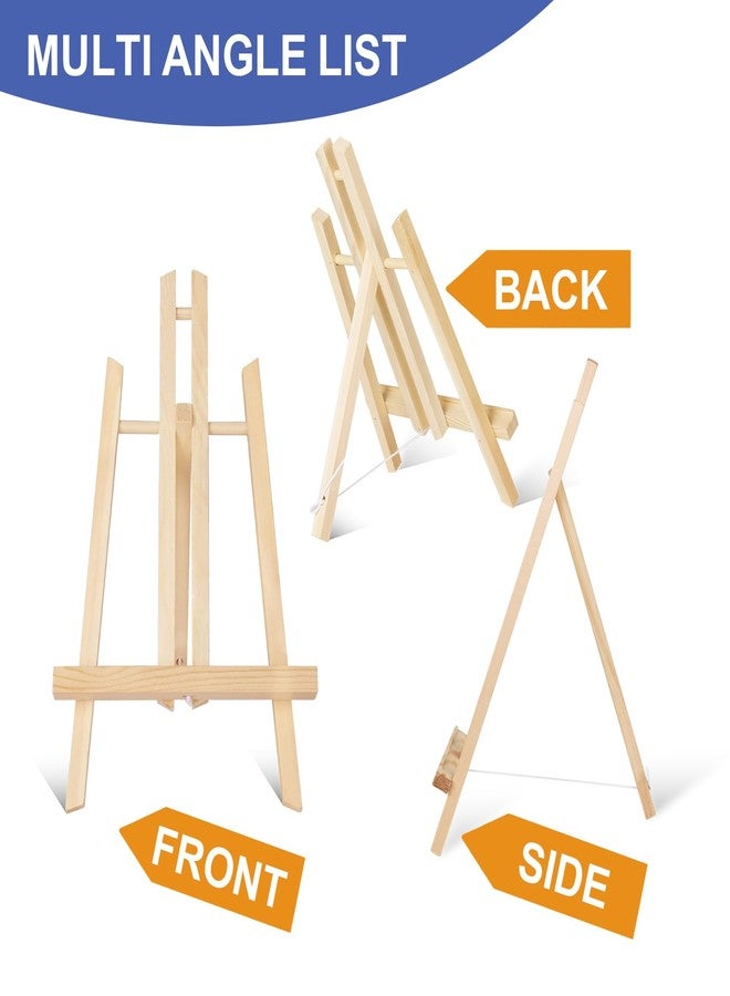 ESRICH 8 Pack 11.8" Wood Easels,Small Tabletop Display Stand,Easel Stand for Painting,Painting Party,Kids Student Tabletop Easels for Painting, Portable Canvas - Image 3