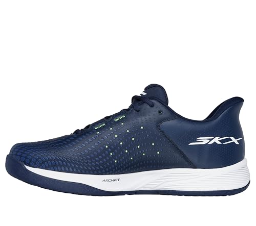 Skechers Mens Viper Court Reload Hands Free SlipIns Pickleball Sneaker NavyYellow 105 - Image 3