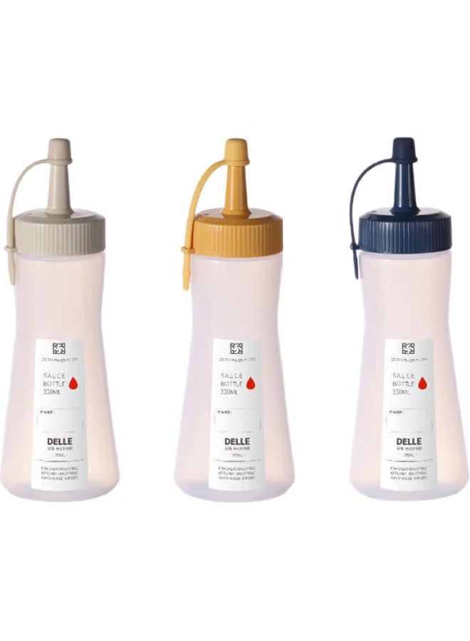 BAIJIE Squeeze Bottle, Tomato Salad Sauce Bottle, 3 Squeeze Bottles, Condiment Bottle, Sauce Bottle, Squeeze Bottle, Oil Bottle, Sauce Bottle - Image 3