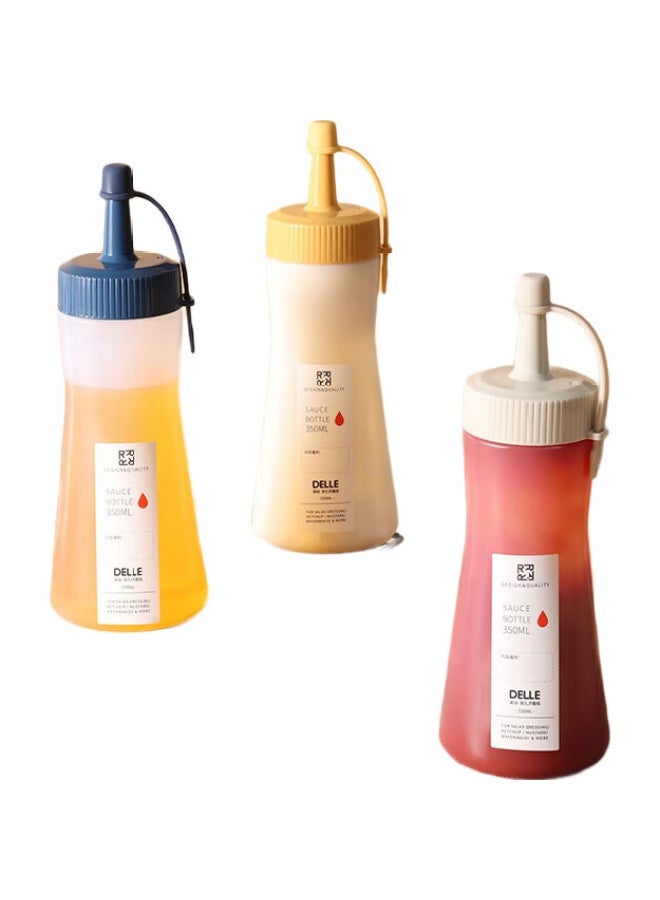 BAIJIE Squeeze Bottle, Tomato Salad Sauce Bottle, 3 Squeeze Bottles, Condiment Bottle, Sauce Bottle, Squeeze Bottle, Oil Bottle, Sauce Bottle - Image 2