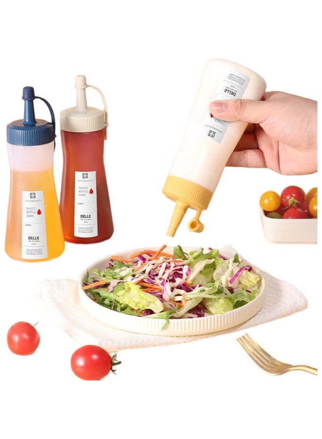 BAIJIE Squeeze Bottle, Tomato Salad Sauce Bottle, 3 Squeeze Bottles, Condiment Bottle, Sauce Bottle, Squeeze Bottle, Oil Bottle, Sauce Bottle - Image 1
