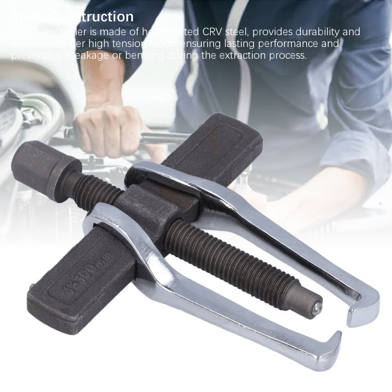 2 Jaw Bearing Puller: Heat Treated CRV Steel, Reversible Jaw Design - Versatile Internal External Mode, Precise Extraction Tool for Automotive Machinery Repair - Image 2