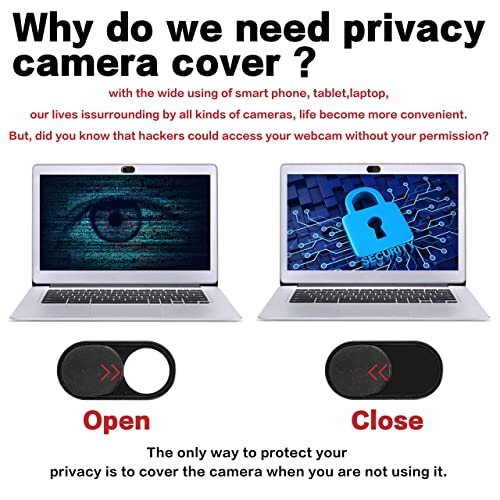 imluckies 6 Pack Webcam Cover Slide, 0.023 inch Ultra-Thin Metal Camera Cover for Laptop, MacBook Pro, MacBook Air, iPad Pro, iMac, Computer, PC, Privacy Covers - Image 3
