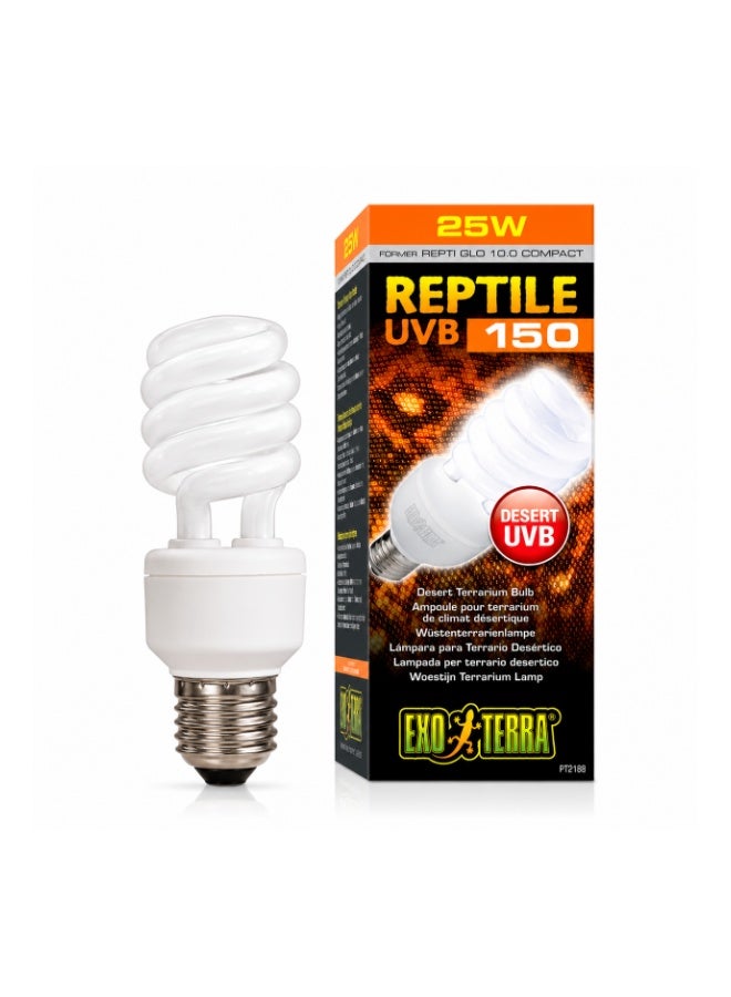 Exo Terra Repti Glo UVB 150 Desert Lamp – 25W With FREE New UV Test Sensor Card - Image 2