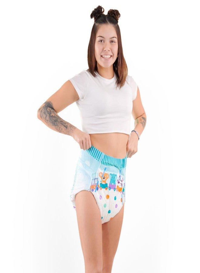 Rearz - Critter Caboose Brief Adult Printed Diapers Sample - 8000ml (Large (33"-42" - Image 2