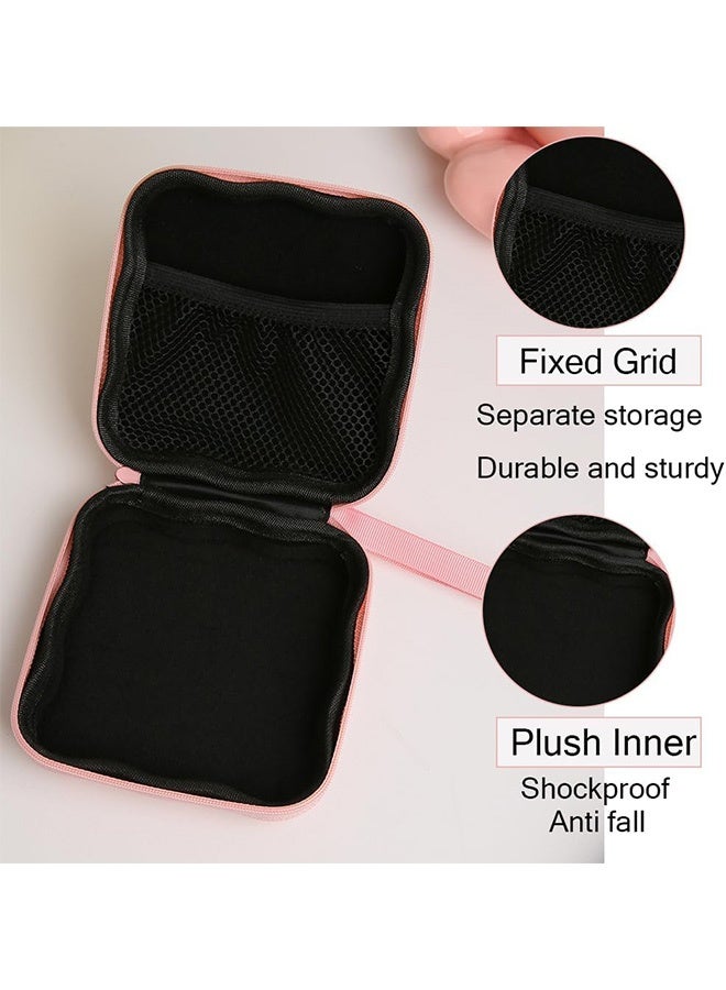 Portable Charger Cover & Storage Bag with Cute 3D Pink Bow Tie Design, Travel Cable Organizer and Earphone Wire Saver Case, Protective Cord Holder for Chargers, Wireless Earphones, and USB Cords - Image 5