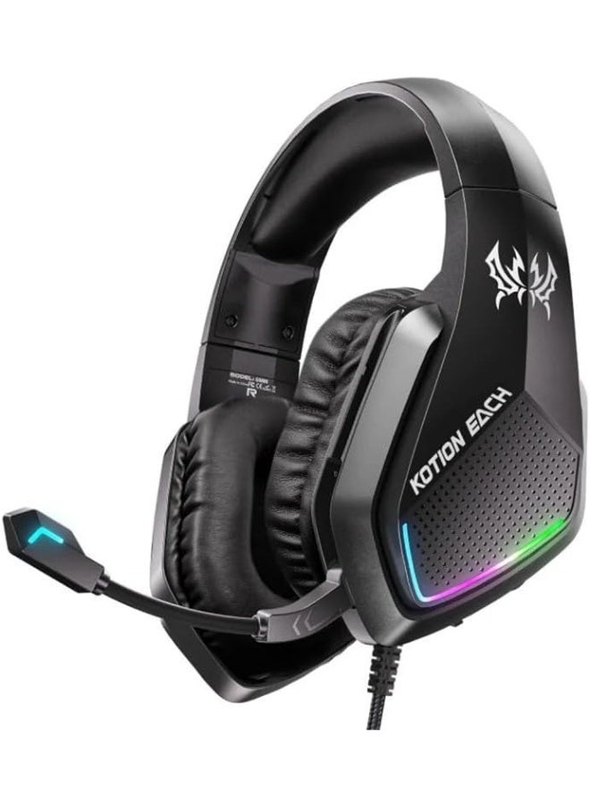 كوشن إيتش سماعة رأس للألعاب KOTION EACH G5000 مع ميكروفون، صوت محيطي 7.1، إضاءة LED RGB - Image 1