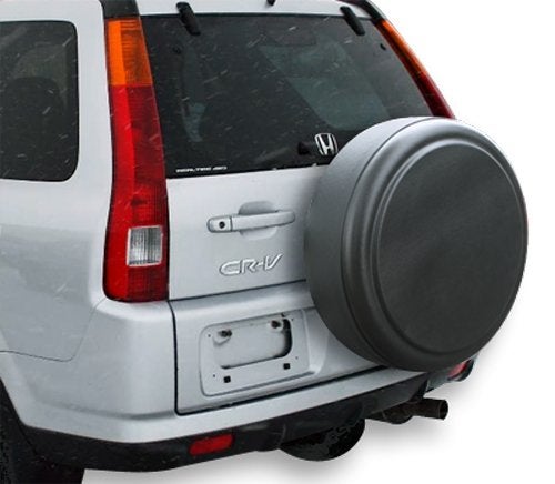 Boomerang غطاء إطار صلب بوميرانغ® 27" لسيارة هوندا CR-V (1997-2006) - (وجه بلاستيكي صلب وحزام فينيل) - ملمس أسود - Image 2