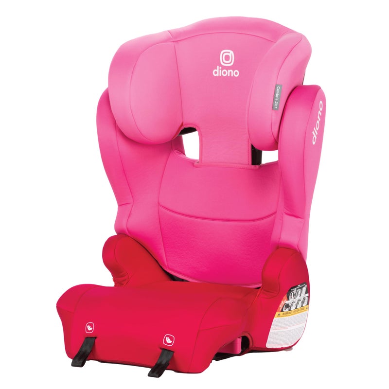 Diono Cambria 2XT XL, Dual Latch Connectors, 2-in-1 Belt Positioning Booster Seat, High-Back to Backless Booster with Space and Room to Grow, 8 Years 1 Booster Seat, Pink Cotton Candy - Image 1
