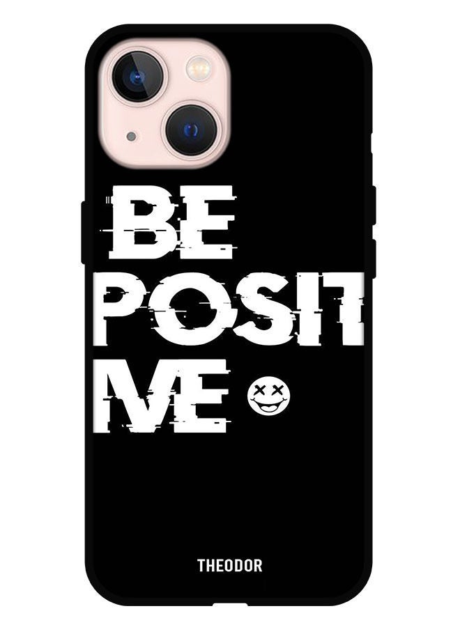 Theodor Protective Case Cover For iPhone 13 Mini Be Positive - Image 1