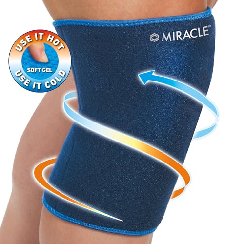 Ontel Miracle Knee Relief Gel-Infused Compression Wrap for 360-Degree Knee Support for Women & Men, Comfortable & Form Fitting Knee Wrap with Ultra-Soothing Cooling Gel, Designed for Cold & Hot Relief - Image 2