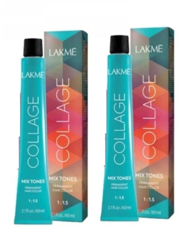 لاكمي قطعتين من صبغة شعر كولاج 0/10 مزيج من الألوان الخضراء - 60 مل - Image 1