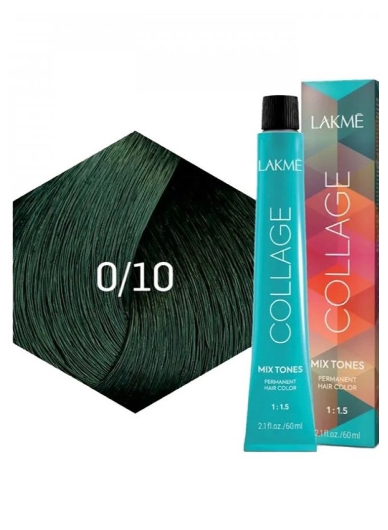 لاكمي قطعتين من صبغة شعر كولاج 0/10 مزيج من الألوان الخضراء - 60 مل - Image 2