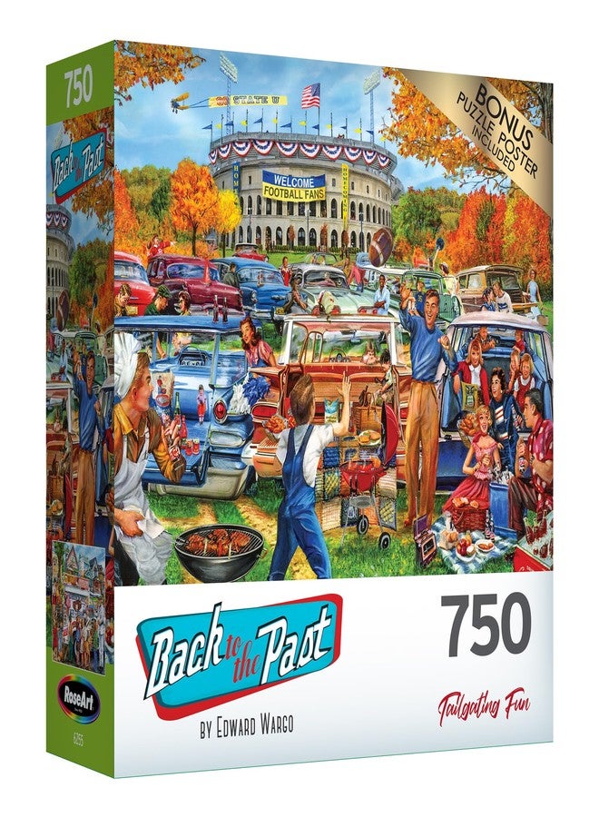 RoseArt - Back to The Past - Tailgating Fun - 750 Piece Jigsaw Puzzle for Adults - Image 2