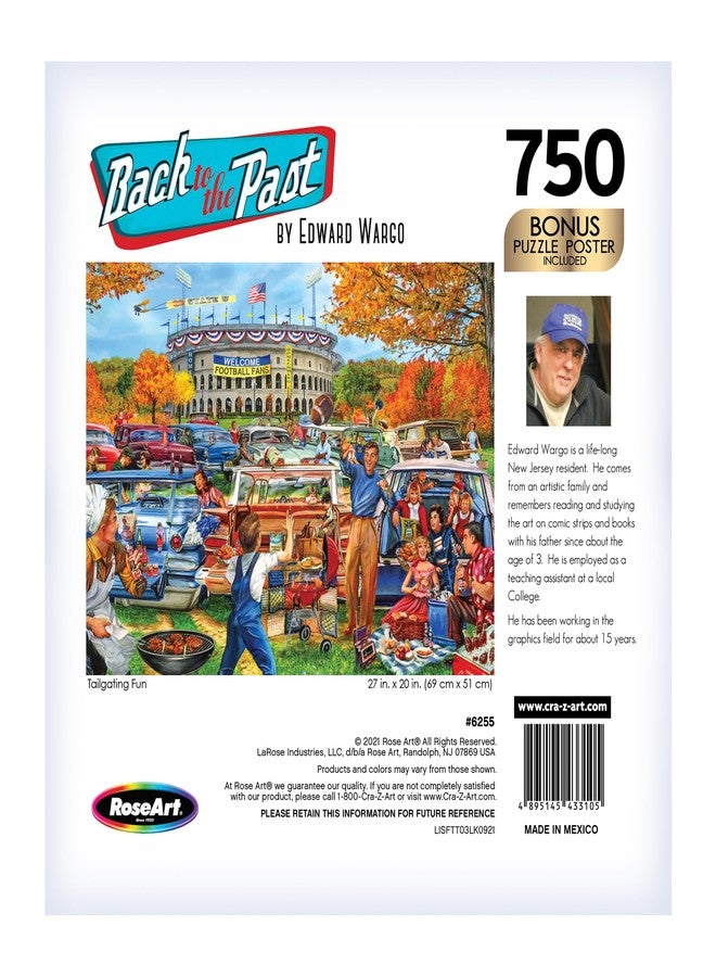 RoseArt - Back to The Past - Tailgating Fun - 750 Piece Jigsaw Puzzle for Adults - Image 5