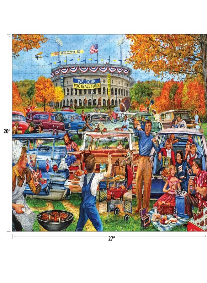 RoseArt - Back to The Past - Tailgating Fun - 750 Piece Jigsaw Puzzle for Adults - Image 3