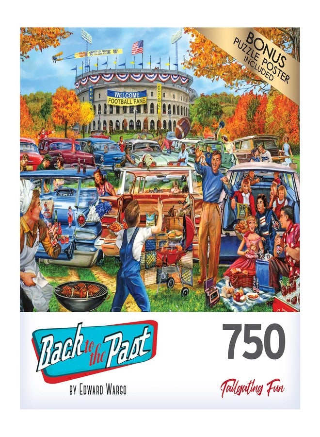 RoseArt - Back to The Past - Tailgating Fun - 750 Piece Jigsaw Puzzle for Adults - Image 4