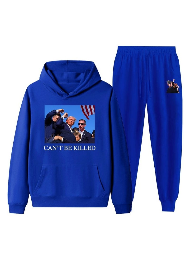 KUYING New Trump Printed Long Sleeved Sports Suit - Image 1