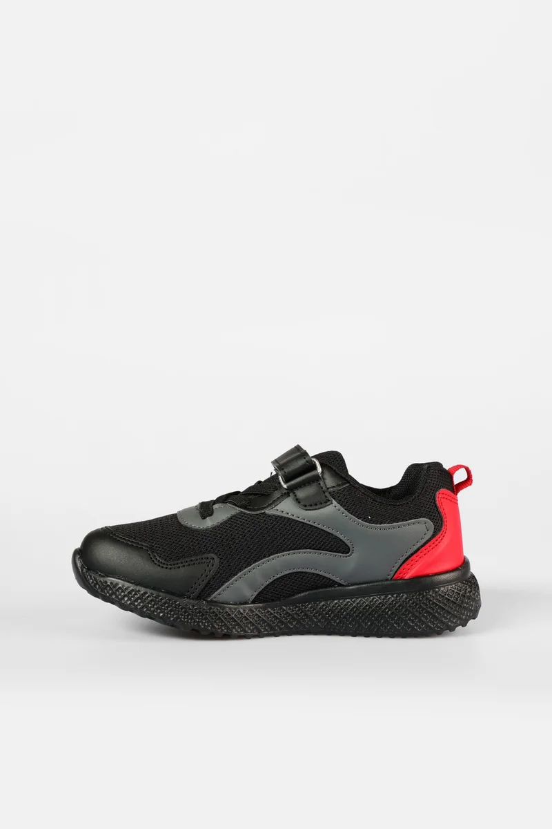 VICCO Rayn Lightweight Boys Preschool Black Sneakers