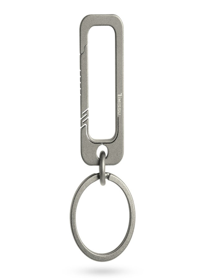 Timissu Titanium Key Ring Key Chain, Belt Key Chain Carabiner Key Chain for Men and Women - Image 1