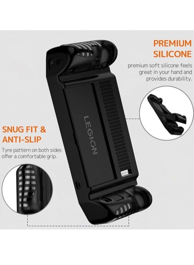 general Silicone case compatible with Lenovo Legion Go 8.8 inch with stand, Lenovo Legion Go 2023, shock-resistant, scratch-resistant, anti-slip fully protective silicone cover - Image 4