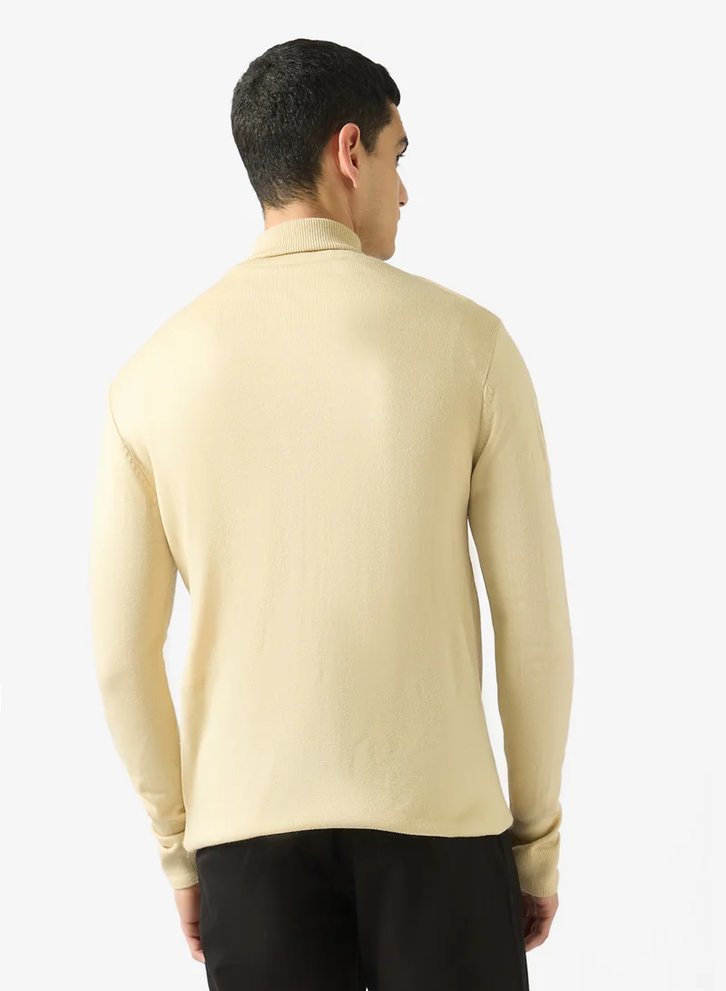Robert Wood  Casual High Neck Pullover Sweater for Men | Best Price UAE