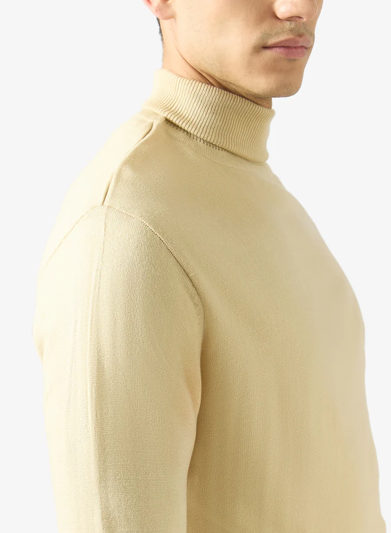 Robert Wood  Casual High Neck Pullover Sweater for Men | Best Price UAE