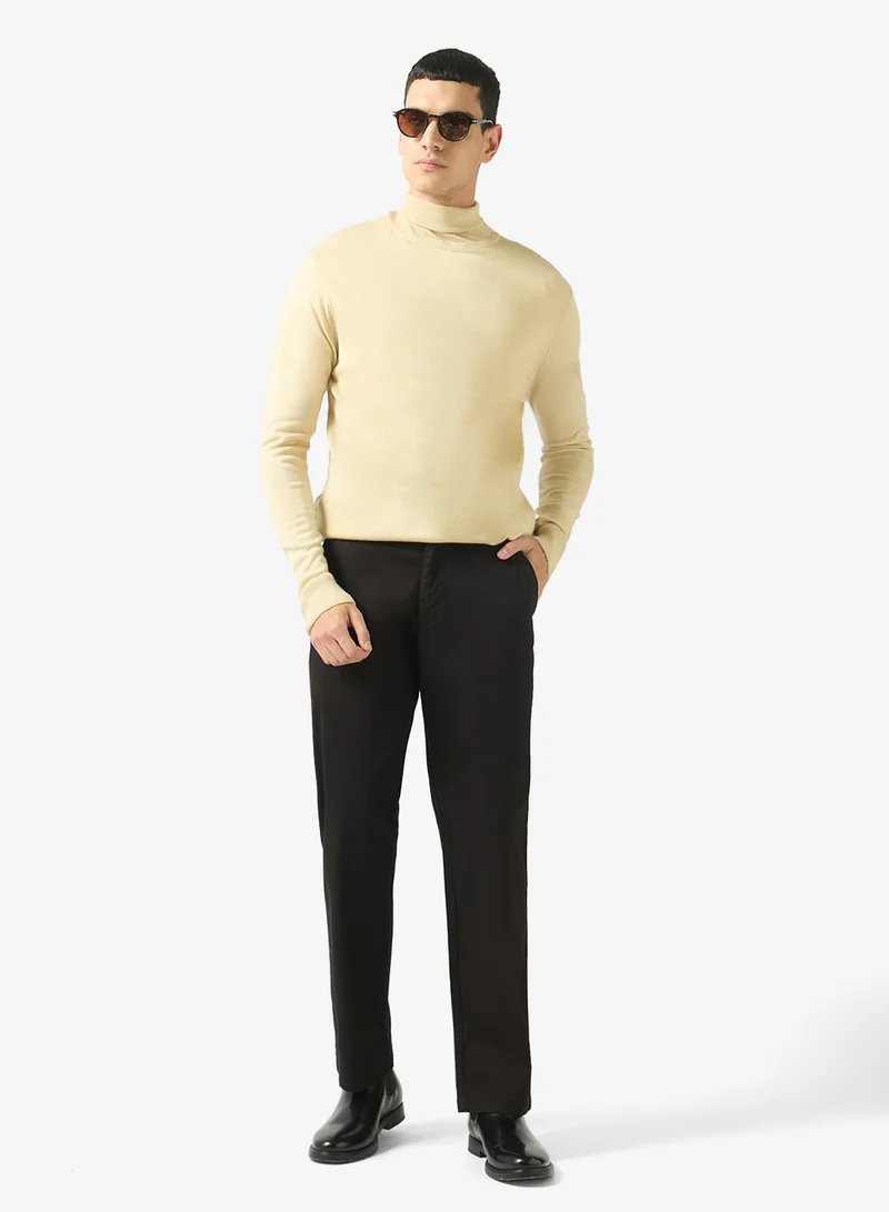 Robert Wood Casual High Neck Pullover Sweater
