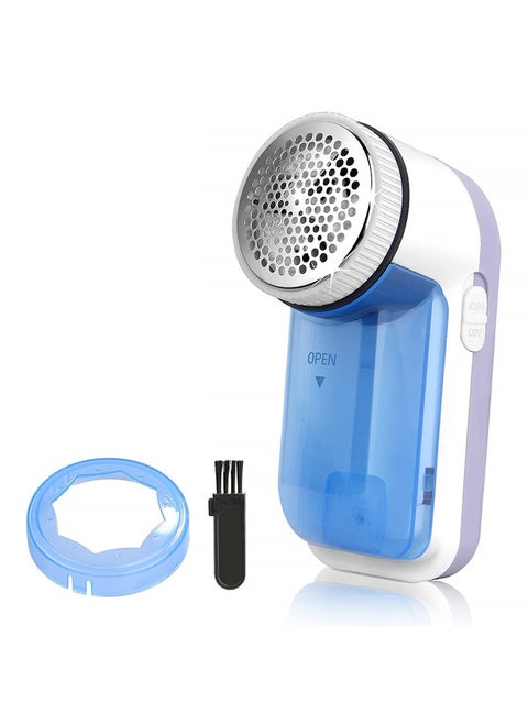 Fabric Shaver, Lint Remover Electric Bobble Remover Larger Size Fluff Remover Powerful Lint Shaver Portable Effectively Remove Fuzz Pill for Clothes (Blue)