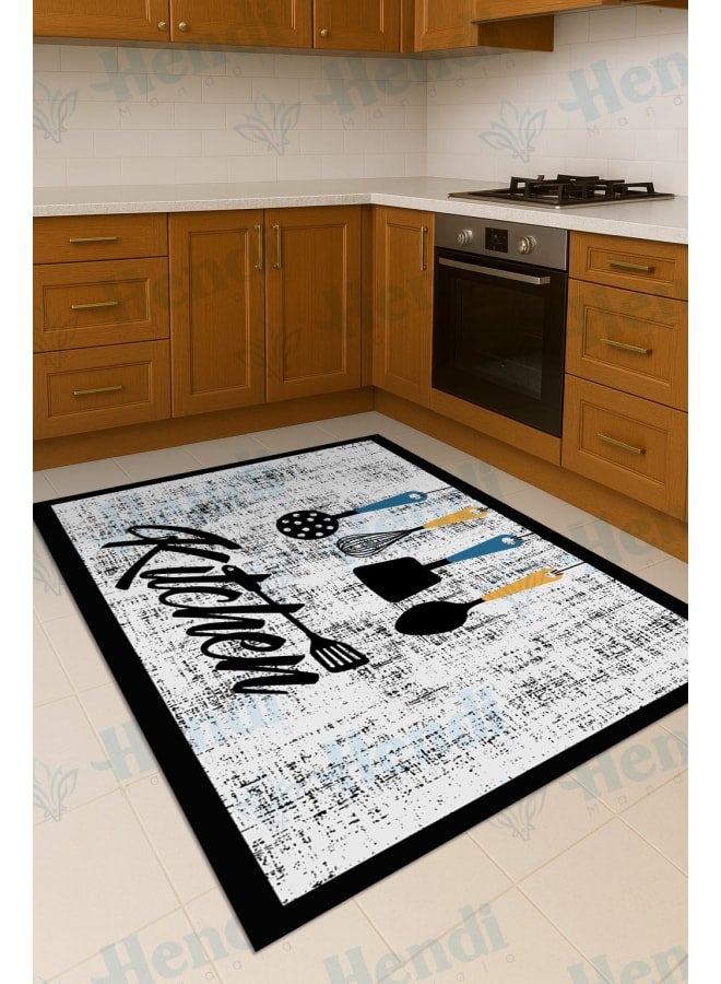 Hendi Mandala Anti-Slip Printed Kitchen Floor Rug, Soft Velvet Face, Multiple Sizes Availbale For Ultimate Comfort and Style - Image 1