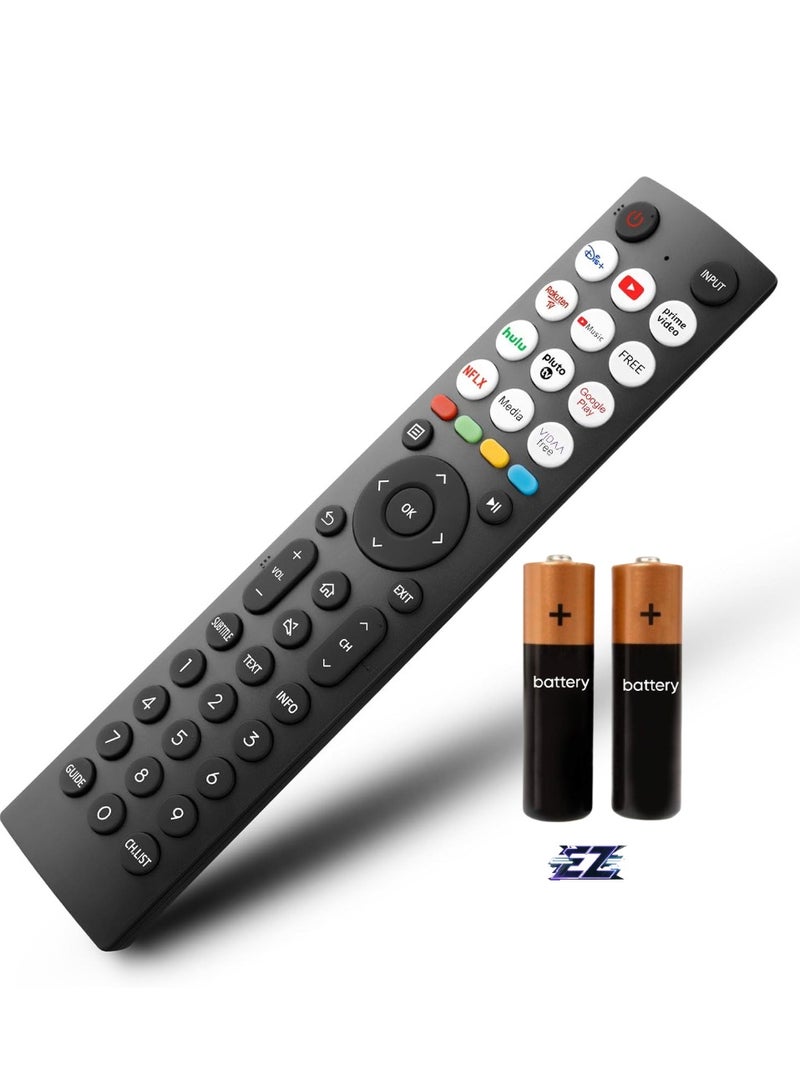 ELTRAZONE Universal Remote Control for Hisense TV - EN2Q36H, Replacement for Hisense Vida 4K HDTV, FHD, QLED, LCD, LED Smart TVs – With Battery - Image 1