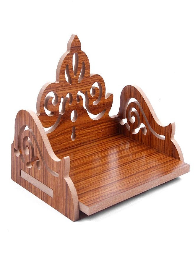 DPISZONE Art and Craft Wooden Temple Beautiful Plywood Mandir Pooja Room Home Decor Office OR Home Temple Folable,Portable Mandir(Red, Small) - Image 4