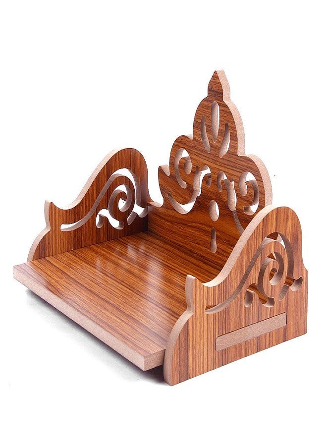 DPISZONE Art and Craft Wooden Temple Beautiful Plywood Mandir Pooja Room Home Decor Office OR Home Temple Folable,Portable Mandir(Red, Small) - Image 5