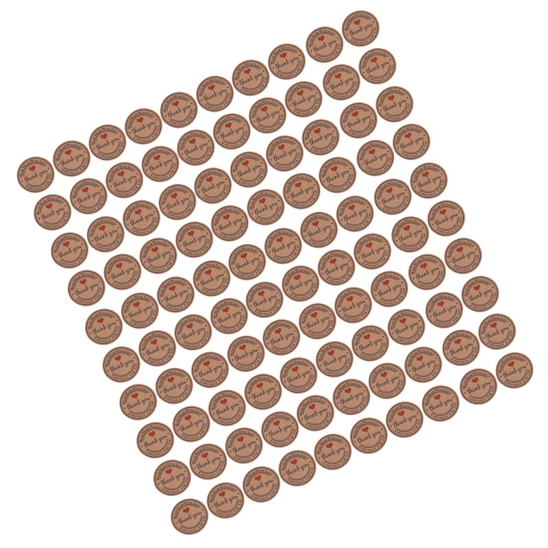 100pcs Brown Handmade Hang Label Wedding Favor Gift Dessert Tags Jewelry Price Tag #2 - Image 3