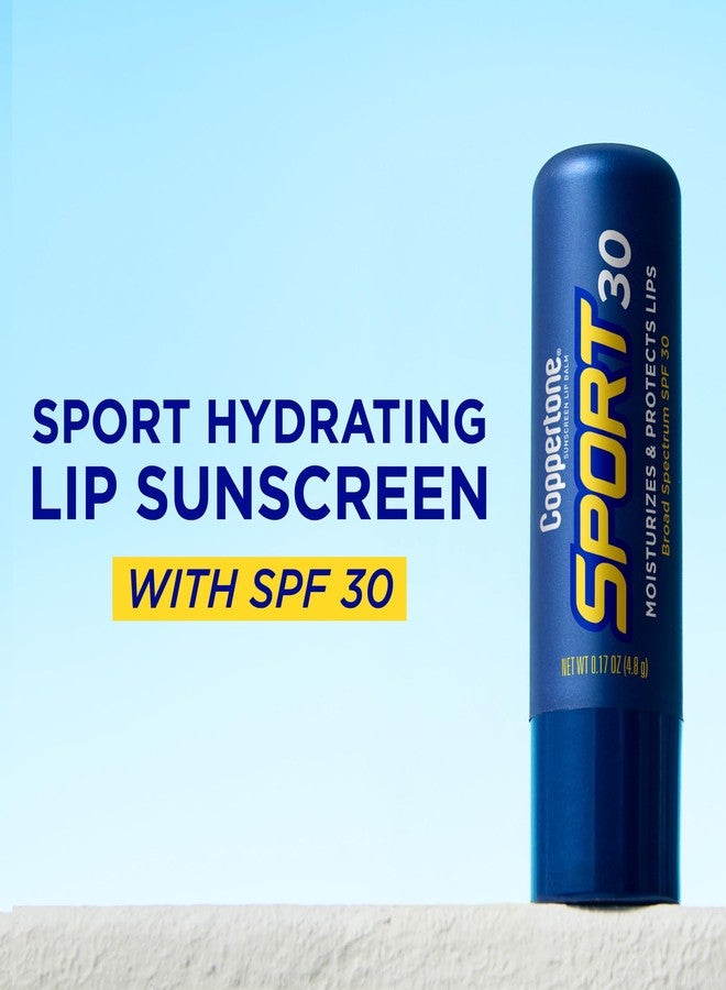 Coppertone Sport SPF 30 Lip Balm, Broad Spectrum SPF 30 Sun Protection With Jojoba and Shea Butter, Hydrates Lips, 0.17 Oz Stick - Image 2