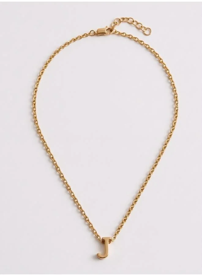 روفو Initial J Pendant Necklace