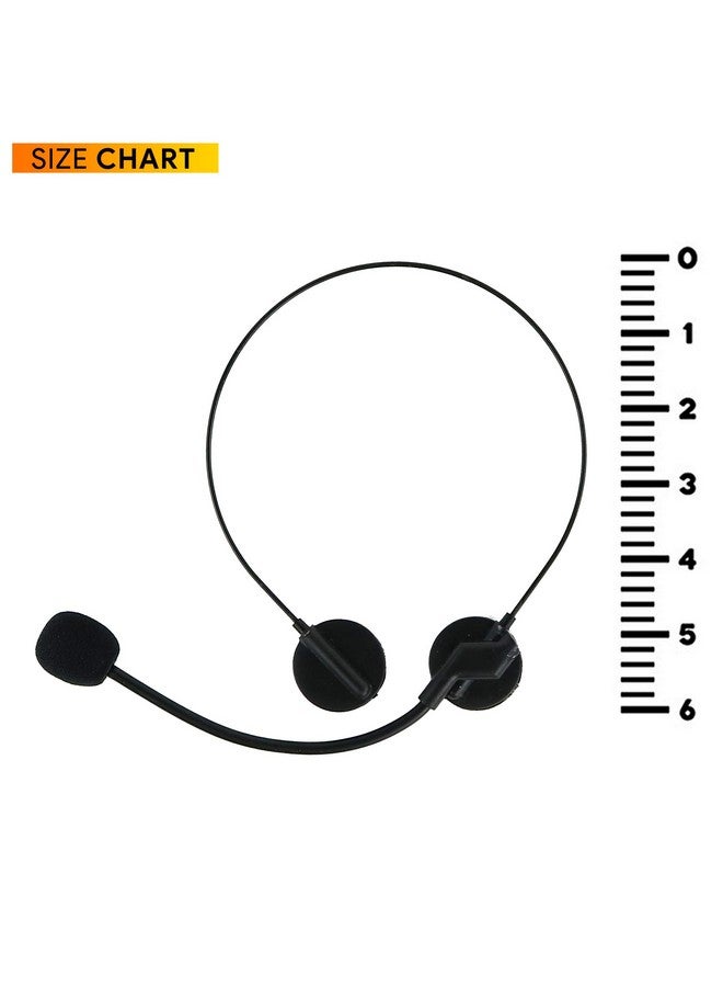 Skeleteen Rockstar Costume Accessories Headset - Fake Rock Star MJ Singer Microphone and Headphones Costume Accessory Prop - Image 5