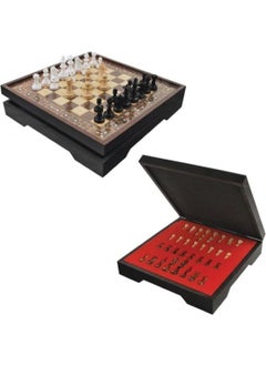 Star Oyun Aletleri Star Game Equipment Star Vip Chess Set Walnut Color Small Size 30X30CM 
