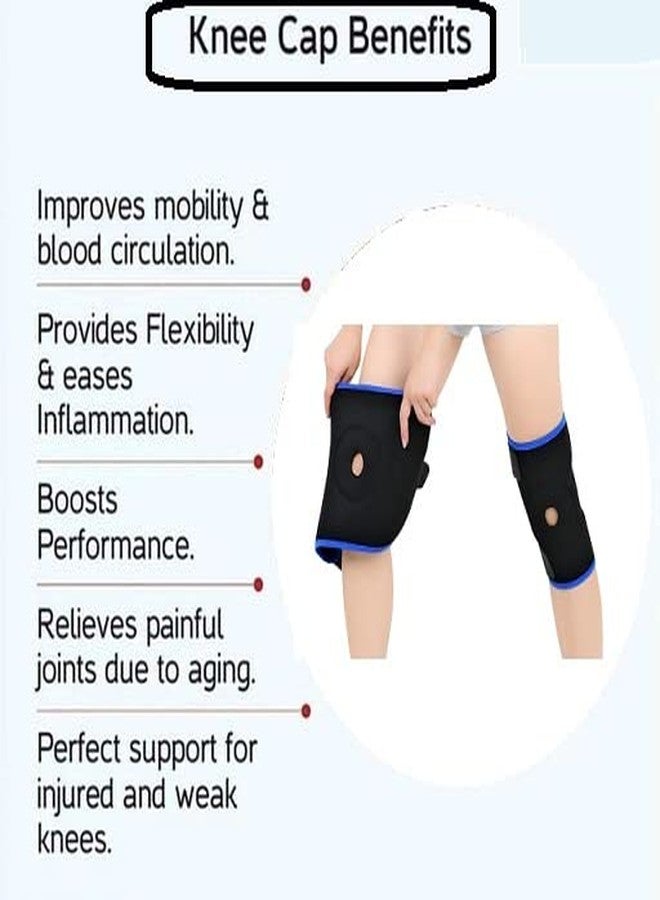 FITPUT واقيات ركبة FITPUT للنساء لتخفيف الألم (زوج/أزرق) واقيات ركبة للرجال دعامات رياضية للركبة لتخفيف آلام الركبة - Image 2