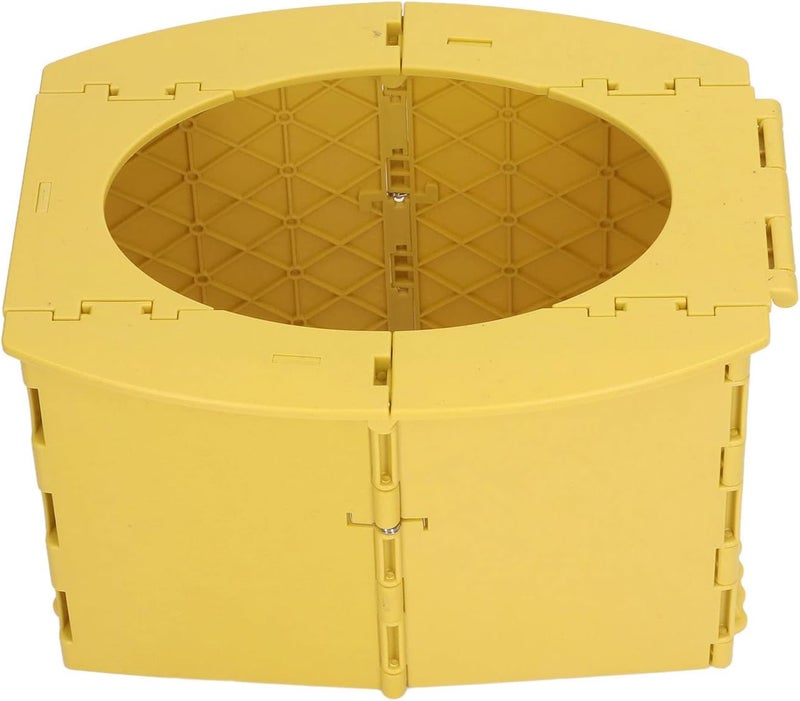 Foldable PP Toddler Potty with Easy Installation and Cleaning, Ideal for Travel and Training (Yellow) - Image 1