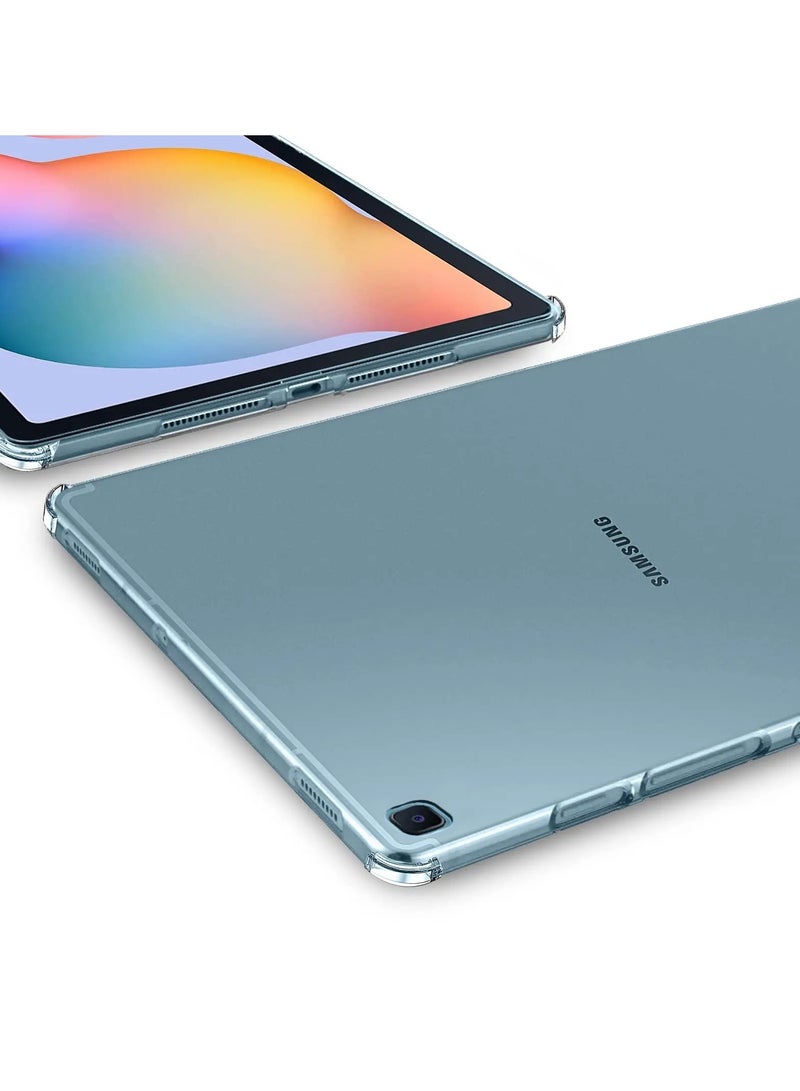 غطاء حماية شفاف فائق الوضوح من مادة TPU الناعمة مع زوايا معززة ومضاد للخدش لجهاز Samsung Galaxy Tab S6 Lite 10.4 2020 2022 SM-P610/P615 SM-P613/P619  - Image 4