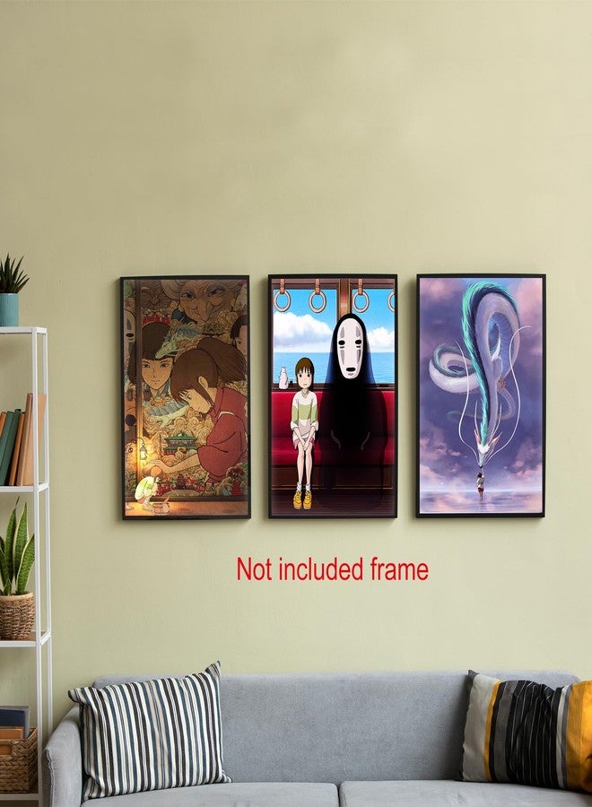 Pounchi Anime Posters (8 Pcs with Glue Dots) 11.2" x 16.5" Japanese Anime HD Printing Poster Unframed Version for Room Bedroom Club Wall Art Decor for Teens - Image 5