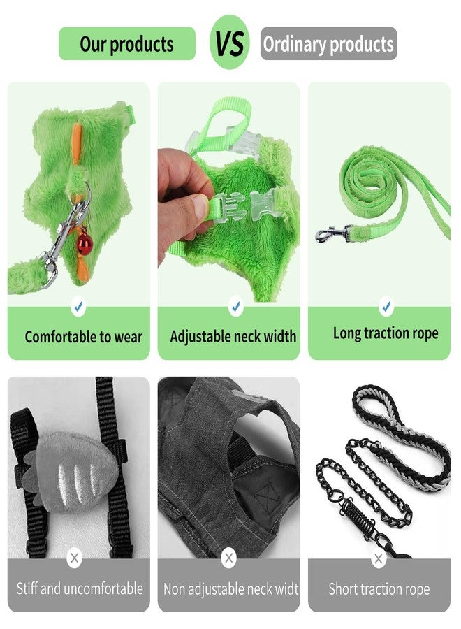 ChengFu Ferret Harness, Ferret Leash, Ferrets Harness and Leash Set with Safe Bell, Ferrets Collar Small Animals Vest Harnes for Puppy, Teacup Dog and Other Small Pet (Blue) - Image 4