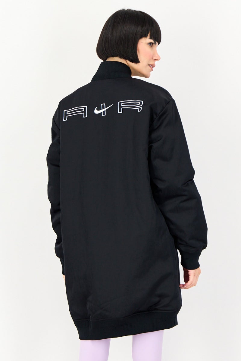 Nike جاكيت رياضي خارجي نسائي من نايك × إير، أسود - Image 2