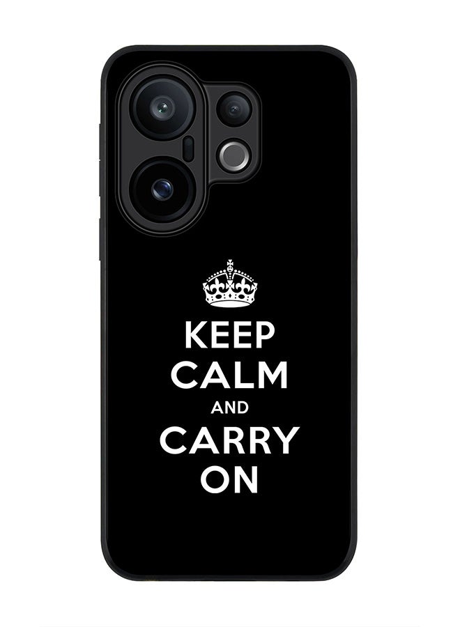 Stylizedd For vivo X200 FE / S30 Pro mini Case,Slim fit Camera Protection, Shockproof Thin Phone cover  - Keep calm and carry on