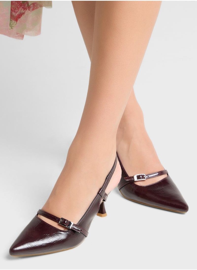 ELLA Sling Back Heeled Pump  - Image 5