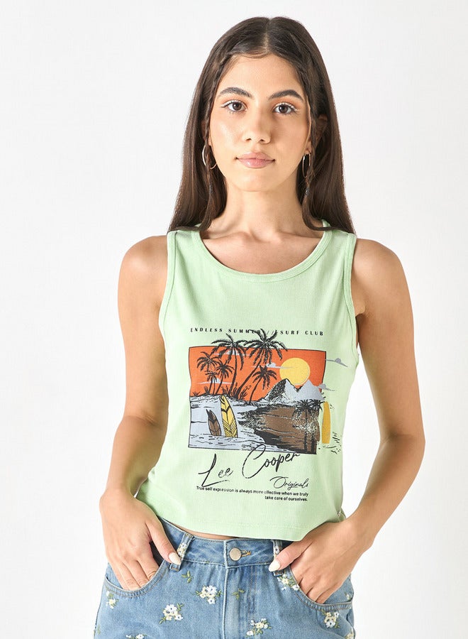لي كوبر تيشيرت بلا أكمام بطبعات جرافيك من لي كوبر - Image 1